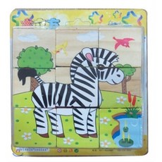 지능업 육면퍼즐 육지동물, 세발자전거, 1개