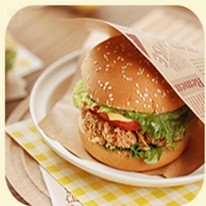 으나점빵 왁스페이퍼 포장지 50매입 햄버거종이포장지, 신문, 1개