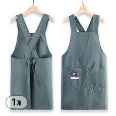 리빙셀렉트 어반 크로스 카페 주방 생활 방수 앞치마, 1개, 어반 그린