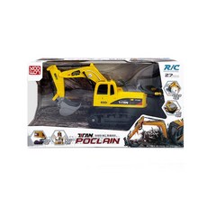 실감나는 공사장놀이 무선 RC 포크레인 장난감 무선조종중장비완구, 1개