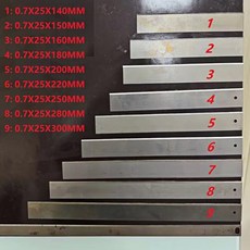 치바공업소 양배추 슬라이서 교체날 대용량 야채썰기 컷팅 전용슬리브 가정용 만능 수직 필러, 10매 0 7X25X140MM