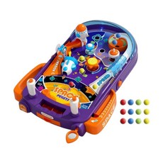 HAIMINGJUN 핀볼 게임 테이블 전자 핀볼 다기능 몬테소리 장난감 어린이 핀볼 머신 어린이 및 가족 홈, 43cmx46.5cmx14.5cm, 피.피.피., 52개의 공으로, 1개