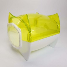 친칠라 모래 목욕통 목욕하우스 라임색 JP165, 1개, 라임