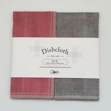 [정품] 살림숲 마루야마 R.I.B. 6겹 35x35 키친클로스 일본 행주 15종 Dishcloth, 13 브라이트 핑크, 1개