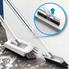 깔끔조아 더블브러쉬 분리형 틈새 화장실청소솔, 화이트, 1개