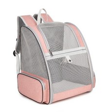 뽀빠이형 애완동물 강아지 이동가방 고양이 가방 초경량 가성비 좋은 방수기능 갗춘 백팩, 핑크, 1박스