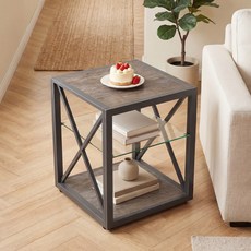 접이식 거실 소파 옆 테이블 협탁 3단 수납, 3개, 나뭇결