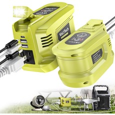Ryobi 18V와 호환되는 실제 200W 파워 인버터 VoLtTech 배터리 18V 110V 120V USB 포트 2개가 있는 휴대폰 충전기 어댑터 타입-C 및 AC 콘센트