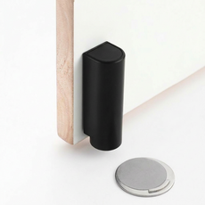 우디젠트 현관문 방문 초강력 자석 무타공 도어스토퍼, 화이트, 1개