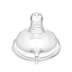 KU.KU Duckbill 酷咕鴨 PLUS仿親餵奶嘴, 寬口十字奶嘴, 6個月以上, 2入裝, 1盒