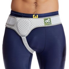 Gagaiuco Hernia 벨트 트러스 남성 및 여성용 왼쪽 또는 오른쪽 지원 사타구니 통증 탈착식 압박 패드 포함 수술 전 또는 후용 대퇴부 통기성 조절 가능-M, Medium