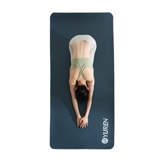 유렌 와이드 운동매트 90 x 195cm 요가매트 15mm NBR 홈트매트, 네이비 블루, 1개