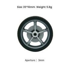 모터 아두이노 스마트 카 로봇 휠 액세서리 메카넘 다양한 색상 1PC, 35X10mm