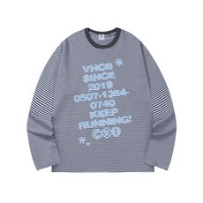 브랜드정품 벤힛 VENHIT KEEP RUNNING 스트라이프 롱슬리브_블루 352627