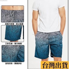 台倉出庫 歐美大碼5五分褲速幹短褲海灘衝浪漸變色沙灘褲男士, JA3-000478,M 建議身高100-110斤