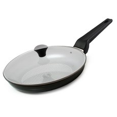 국산 키친아트 뚜껑세트 블랙 다이아몬드코팅 프라이팬, 1개, 뚜껑 + 프라이팬28cm