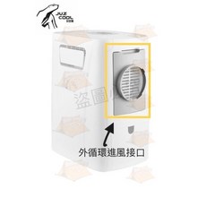 艾比酷 冷氣外循環進風接口，提升冷房效果，簡易安裝, 1個