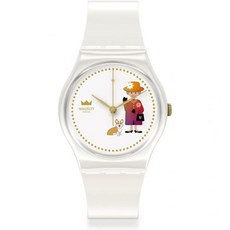 SWATCH 워치 HOW MAJESTIC Gent GZ711 화이트 손목시계 선물추천 300900