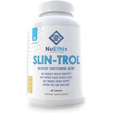 NuEthix Formulations SLIN-Trol Glucose Disposal Agent Pills for Men & Women Nutrient Partitionin, 1개, 60정