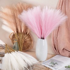 생화같은 인테리어 핑크뮬리 갈대 조화 팜파스 소형 50cm, 10개, 핑크뮬리 갈대조화 - 56cm 핑크