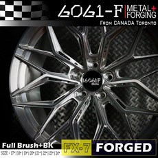 [6061-F] 鍛造鋁圈 19吋 5/100 5/108 5/112 5/114.3 FX07, 1個