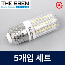 더쎈 LED 콘램프 7W 미니 콘램프 총알전구 스틱램프 E26 세트, 5개, 전구색