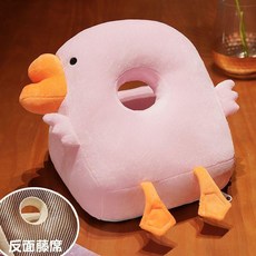 蓆枕頭 雙面午睡夏季涼蓆枕頭 夏季涼蓆雙面午睡枕小學生透氣午睡枕頭趴睡學生胳膊不疼桌面枕頭, AB面：粉大鵝-毛絨+涼蓆,尺寸：單獨1*0.8米毯子 無抱枕