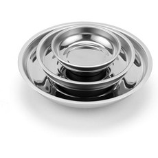 마유코 3피스 원형 자석 트레이 세트 3인치 4인치 6인치 나사 및 공구용 도구 홀더, Mini, Round &