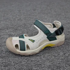 2025 Baotou 샌들 여성 임산부 새로운 야외 미끄럼 방지 부드러운 밑창 강 추적 스포츠 플랫 바닥 해변 신, 08 38Foot length24.0cm, 03 A2