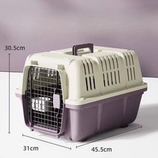 강아지 고양이 이동장 반려동물 하드 이동캐리어 여행용 외출가방, 기본, 퍼플 S