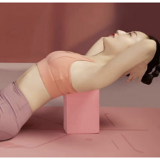테르보 스트레칭 홈 요가 폼블럭, 1개, 핑크