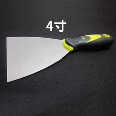 플라스틱 손잡이 페인트 스틸 스크레이퍼 3인치 퍼티 나이프 2인치-5인치 타일 청소용 삽 벽돌공 특수 도구, 03 4 inches