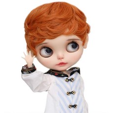 Linfairy 9-10 inch Doll 인형 가발 (당근)