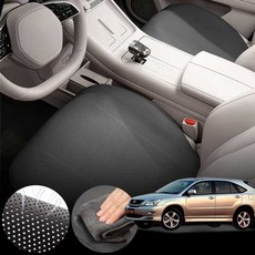 렉서스 (07-08) RX350 차량용 초슬림 통풍 시트 커버 블랙 2개 세트