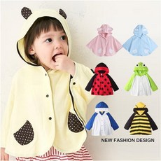 Augelute Baby童衣男寶寶女寶寶動物造型斗篷連帽披風薄長袖連帽外套可愛造型舒適面料多款可選