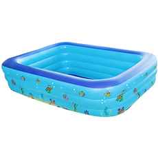 充氣泳池 孩童戲水池 家庭戲水池 球池 重磅超質感 氣墊游泳池【HW0036】, 02.大-加厚平底(限宅配)