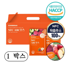 물 한방울 섞지 않은 NFC 백프로 착즙원액 ABC주스 (한 포당70ml) 튀르키예산 사과 비트 당근 함유, 1박스, 2.1L
