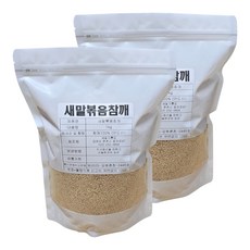 새말기름집 방앗간 고소한 볶음참깨, 1kg, 2개