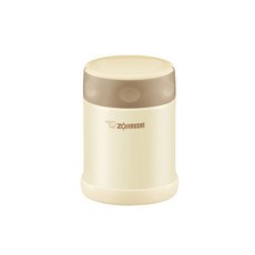 【ZOJIRUSHI象印】不鏽鋼真空燜燒杯 SW-EAE35 350ml 保溫保冷 廣口易清洗, 米色(CC), 1個