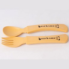유아식 스푼포크 단단한 아기간식 디저트 포크 요거트 유아 스푼 숟가락, 본상품