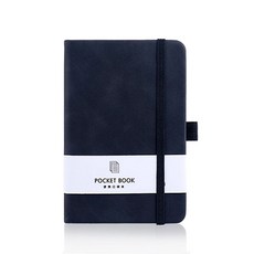 橫線內頁筆記本 200頁 80g厚紙 彈性綁帶設計, A6-經典黑, 1個