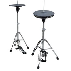 Goedrum 電子踏鈸 Hi-Hat架 / 獨立式電子Hi-Hat / 13吋橡膠鈸 / 適用各大廠牌音源機, 1個, 二片式Hi-Hat+腳架,Goedrum