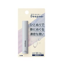 OMI 近江兄弟 Deepner 深層保濕濃密水潤潤唇膏 SPF20 PA++ 無香料護唇膏, 1個, 藍色