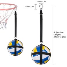 AzReference 배구 스파이크 트레이너 - 솔로 서브 트레이너-배구 공격 트레이너-트레이닝 시스템으로 서빙 점프 팔 스윙 역학 및 파워 향상