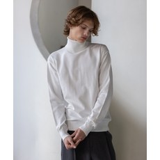 [데꼬로소] 모드 헤라시 터틀넥 폴라 니트 [화이트]