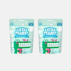 리틀펄리 유아 어린이 자일리톨 장유산균 무설탕 캔디 라이트 사과맛, 2개, 35g