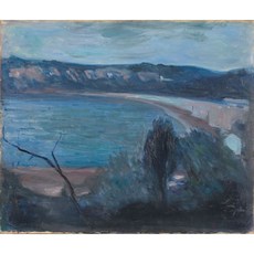 Moonlight by the Mediterranean 아트포스터 감성선물 뭉크, 그림만(매트지), 42X49.84