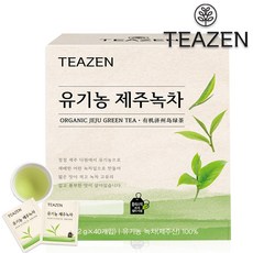티젠 유기농 제주녹차, 1.2g, 40개입, 1개