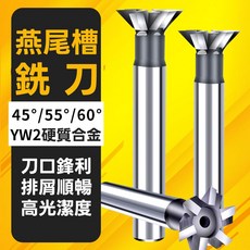 鎢鋼燕尾槽銑刀 45/60度 鑲合金直柄銑刀 CNC加工刀具 16/20/25斜刀, 1個, 20x60°柄10