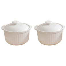 ssueim 壓紋陶瓷雙耳蒸蛋鍋, 125*112*90mm, 2組